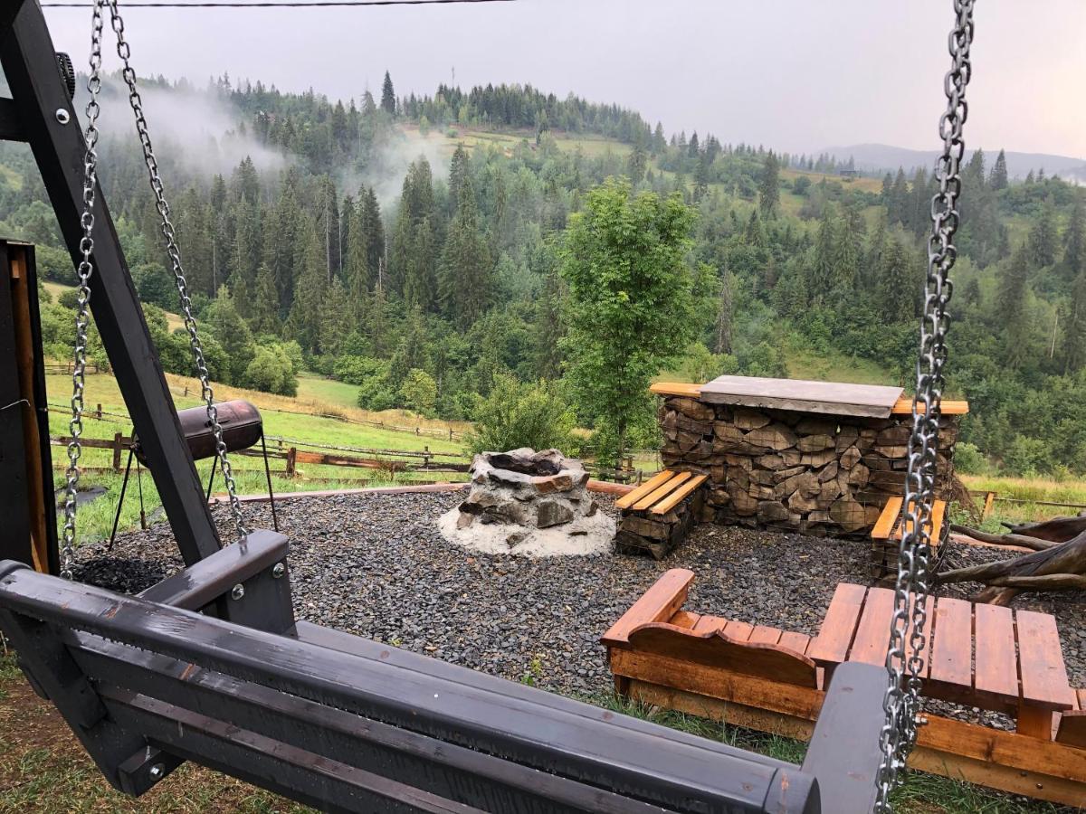 Карпатське Hygge Котедж Для Двох З Чаном-Джакузі У Горах Slawske Exterior foto