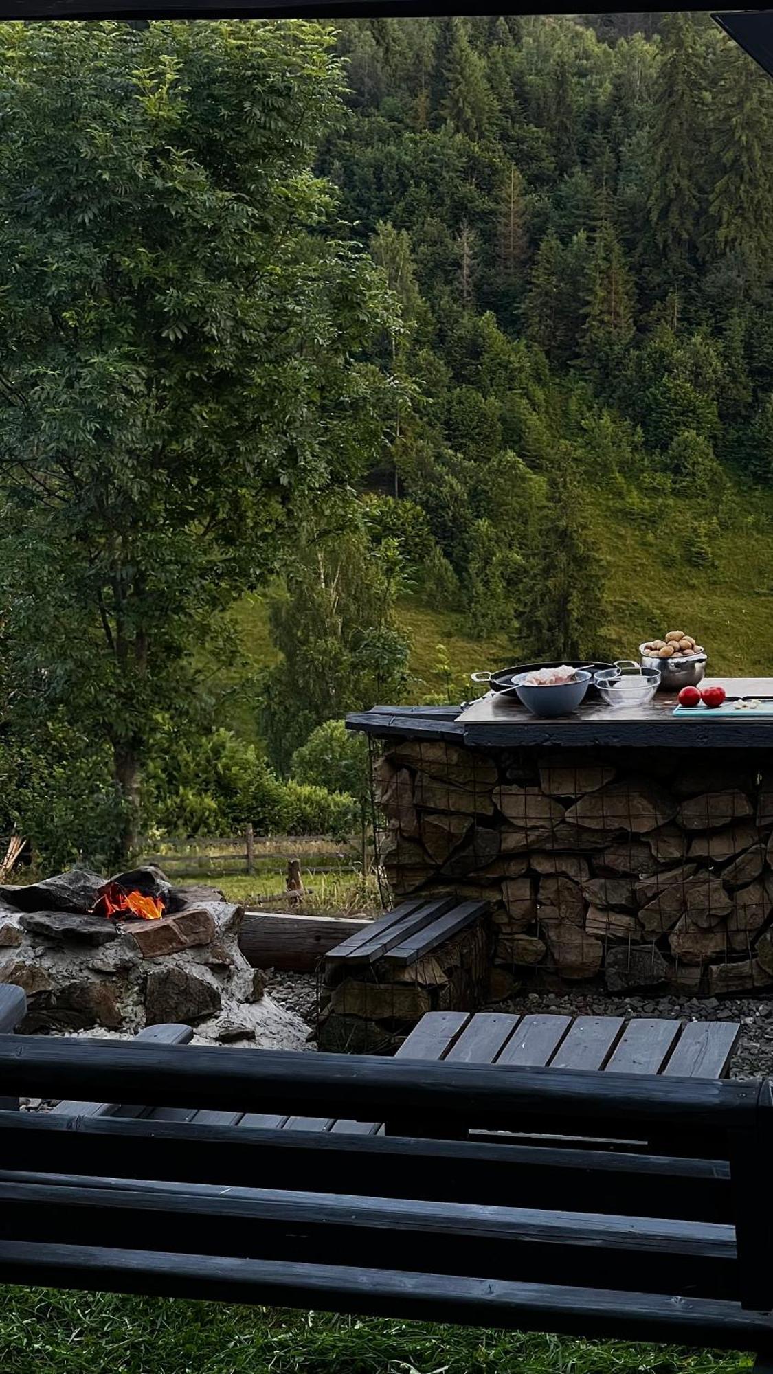 Карпатське Hygge Котедж Для Двох З Чаном-Джакузі У Горах Slawske Exterior foto